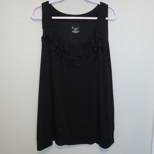 Black ruffled tank Lane Bryant 26/28